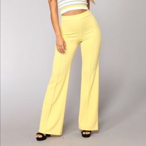 SOLD Victoria high waisted yellow dress pants